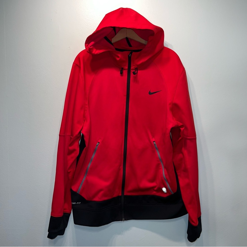 Nike Therma-Fit  Sporty Light Full Zip-Up Jacket Zip Pockets Size XL Double Cuff